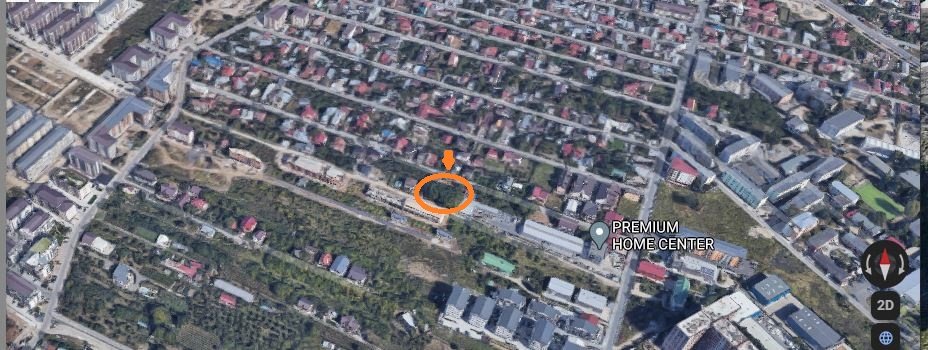 Teren construibil , deschidere 40 m , se poate dezmembra 