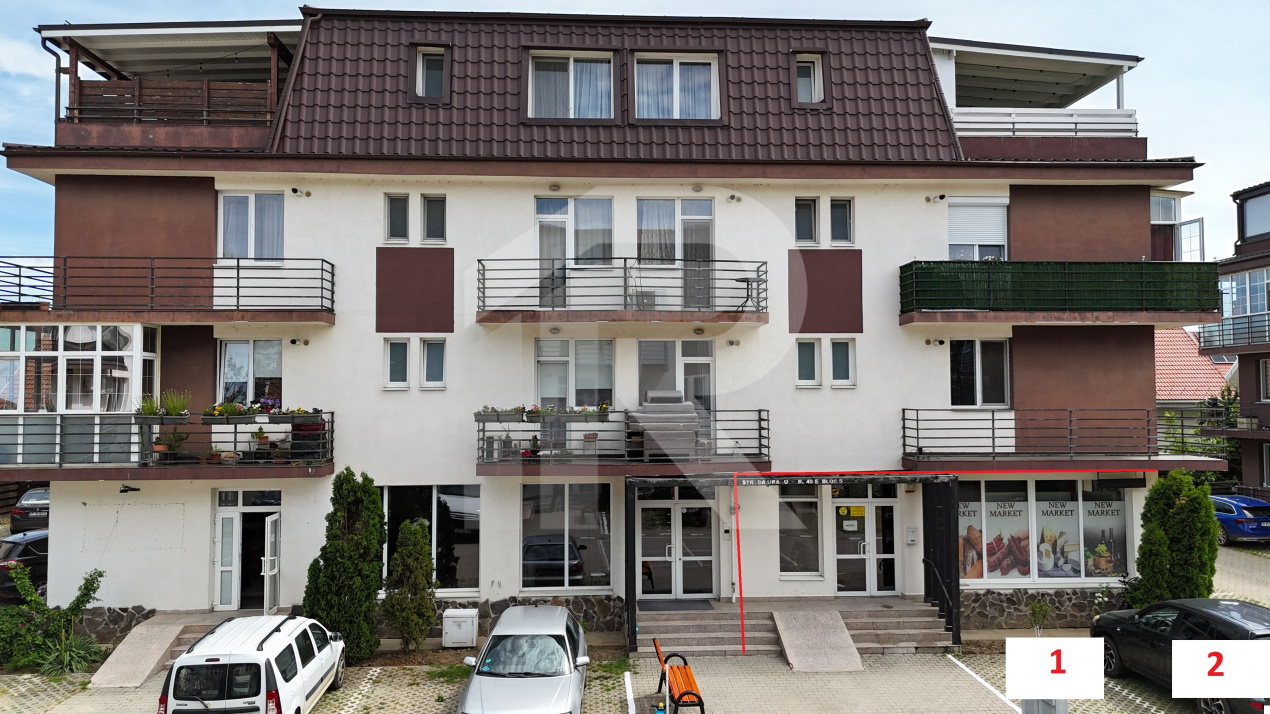 Spatiu Comercial 110 MP+lot 222 MP+2 locuri parcare New Residence Magurele