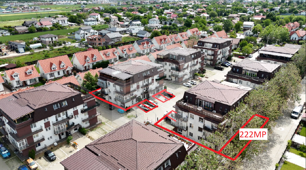 Spatiu Comercial 110 MP+lot 222 MP+2 locuri parcare New Residence Magurele
