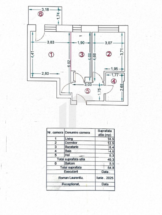 APARTAMENT 2 CAMERE | NUSCO CITY | 55 MP | FAZA 2 | DECEMBRIE 2025 